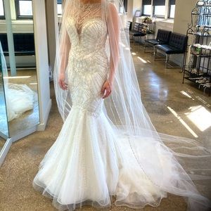Justin Alexander Beaded Wedding Dress